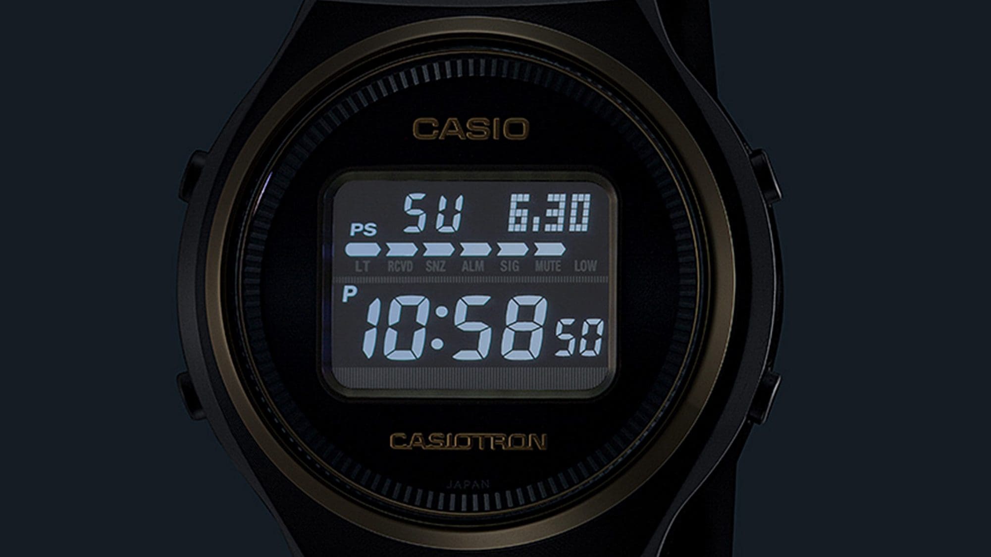 Super Illuminator (high-brightness full-auto LED backlight) for maintaining watch readability in the dark