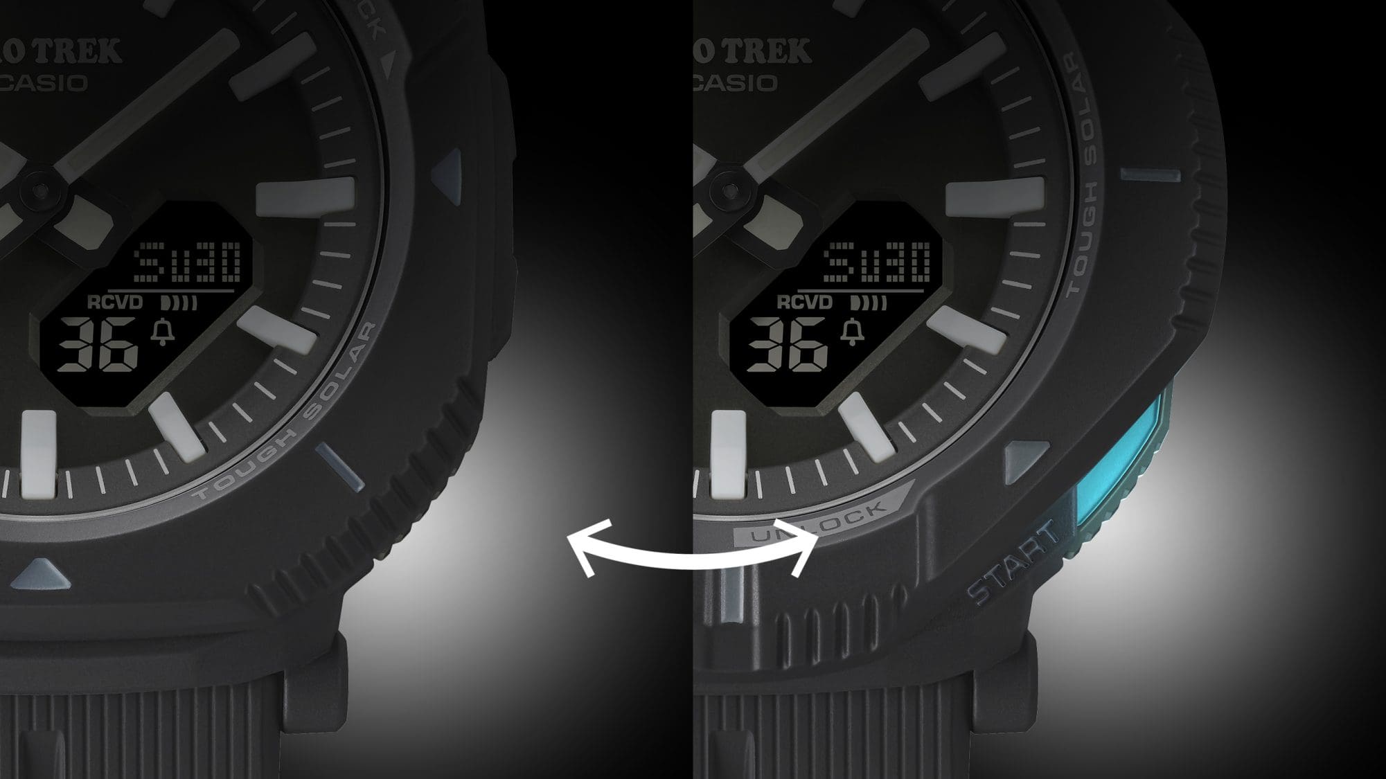 Rotary guard bezel lets you switch things up