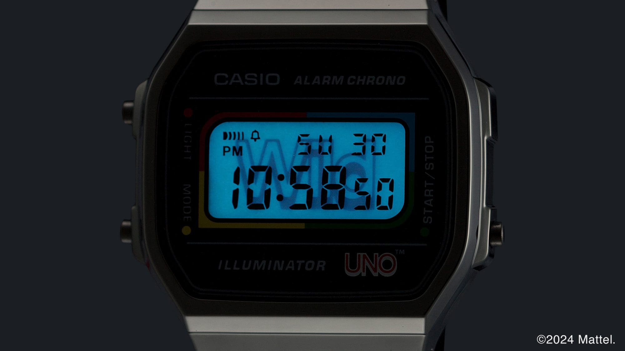 Watch face design with classic UNO™ motif